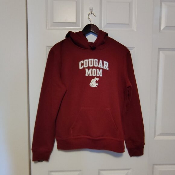 Jones & Mitchell Officially Licensed Collegiate WSU Cougar Mom Hoodie Maroon NWT - Picture 4 of 10